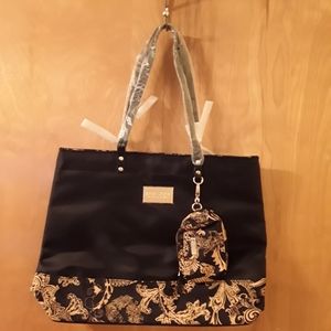 New Versace Parfume tote with matching coin purse.